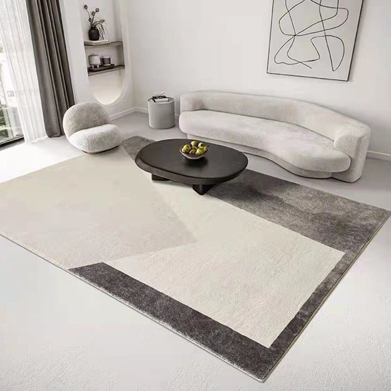 Minimalist Color Living Room Area Rug Anti-Slip Backing Rug Friendly Indoor Rug