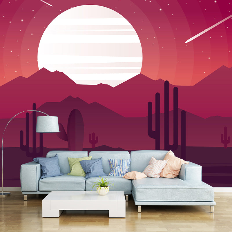 3D Art Style Kids Universe Mural Wallpaper Illustration Mildew Resistant Wall Covering