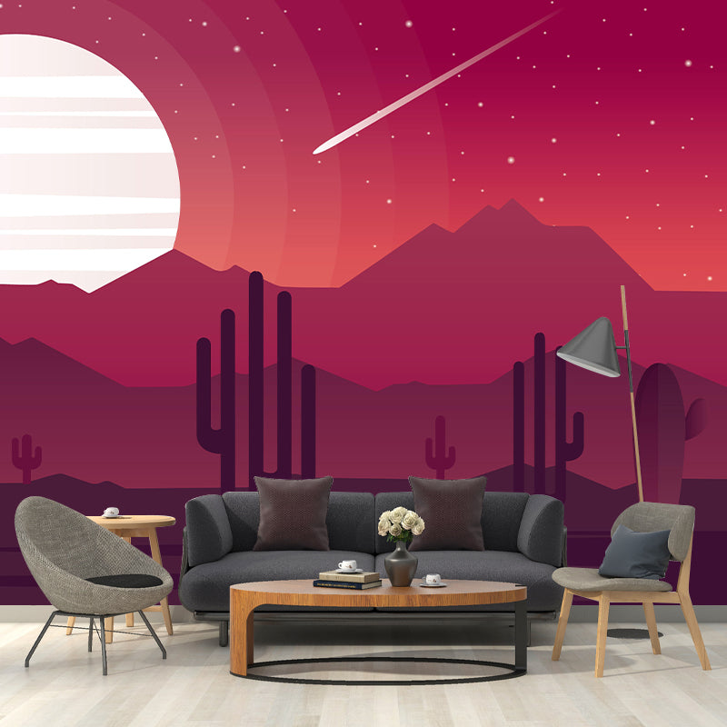 3D Art Style Kids Universe Mural Wallpaper Illustration Mildew Resistant Wall Covering