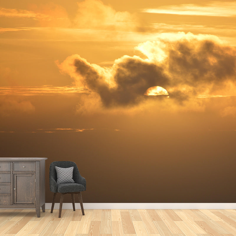 Fancy Sky Wall Mural Wallpaper Photography Mildew Resistant for Living Room