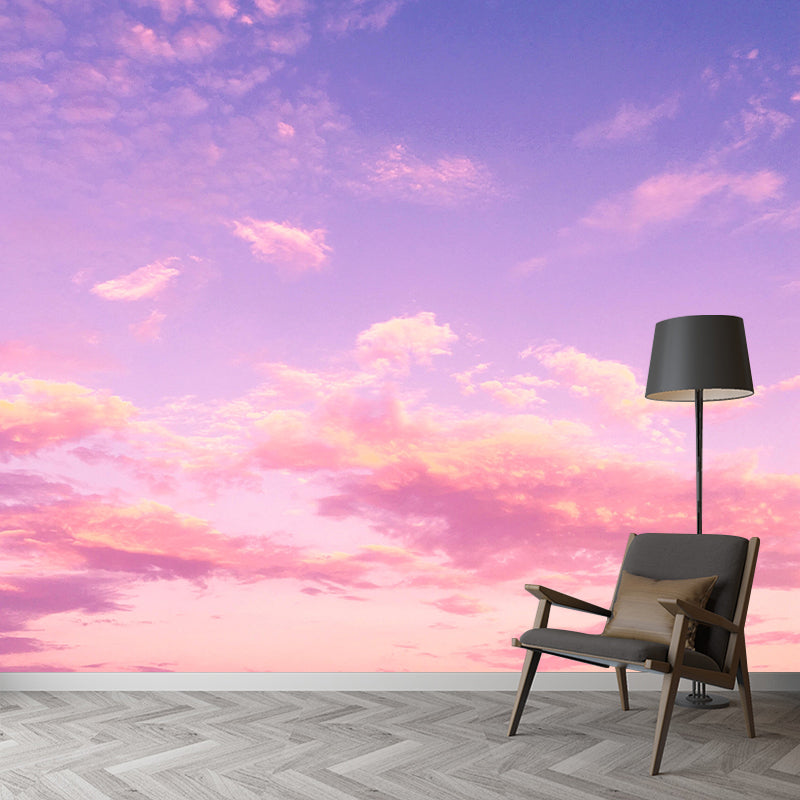 Modern Style Sky Wall Mural Wallpaper Photography Mildew Resistant for Bedroom