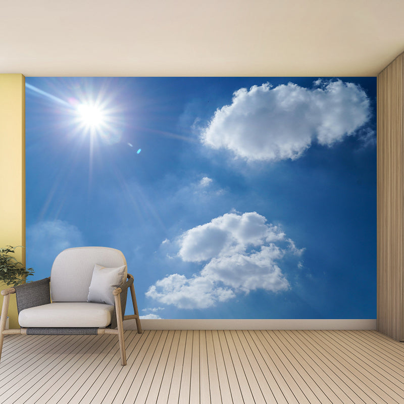 Vivid Nature Style Sky Wall Mural Wallpaper Photography Mildew Resistant for Home