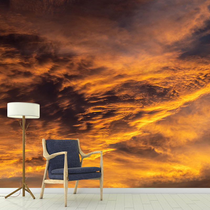 Sunset Scene Sky Wall Mural Wallpaper Photography Mildew Resistant for Home Decor