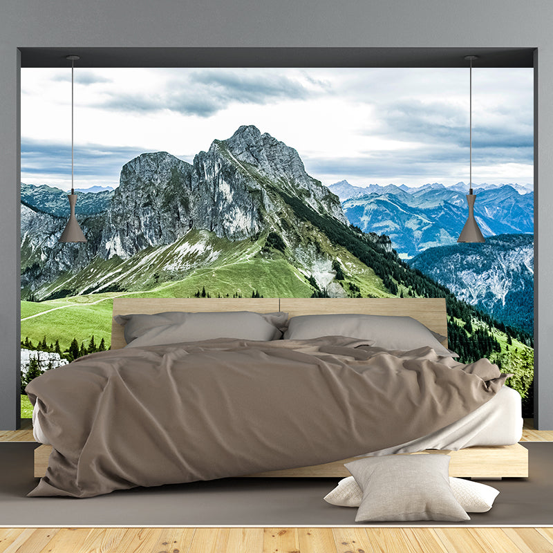 Wall Mural Modern Style Mountain Wallpaper Photography Mildew Resistant for Living Room