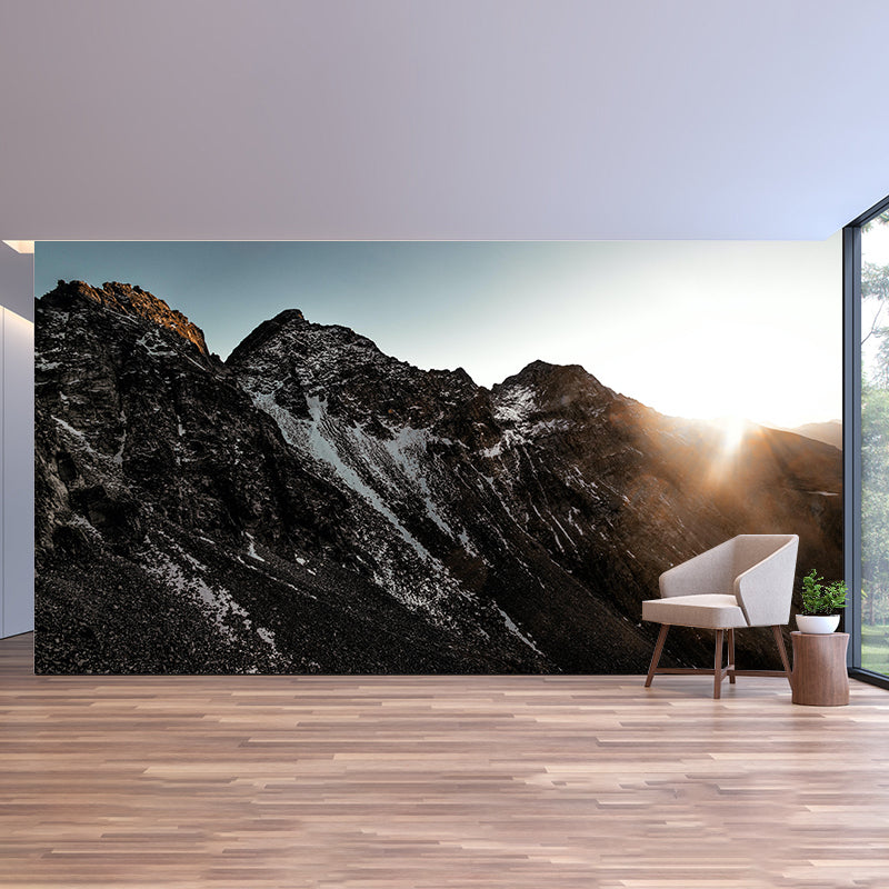Wall Mural Modern Style Mountain Wallpaper Photography Mildew Resistant for Living Room