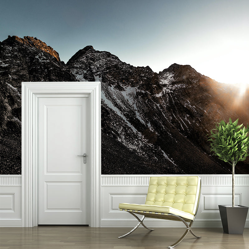 Wall Mural Modern Style Mountain Wallpaper Photography Mildew Resistant for Living Room