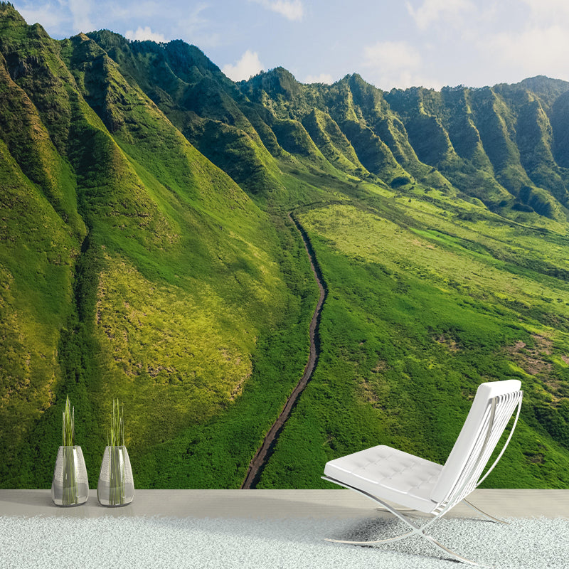 Snow Scene Style Mountain Wall Mural Wallpaper Photography Mildew Resistant Wall Covering