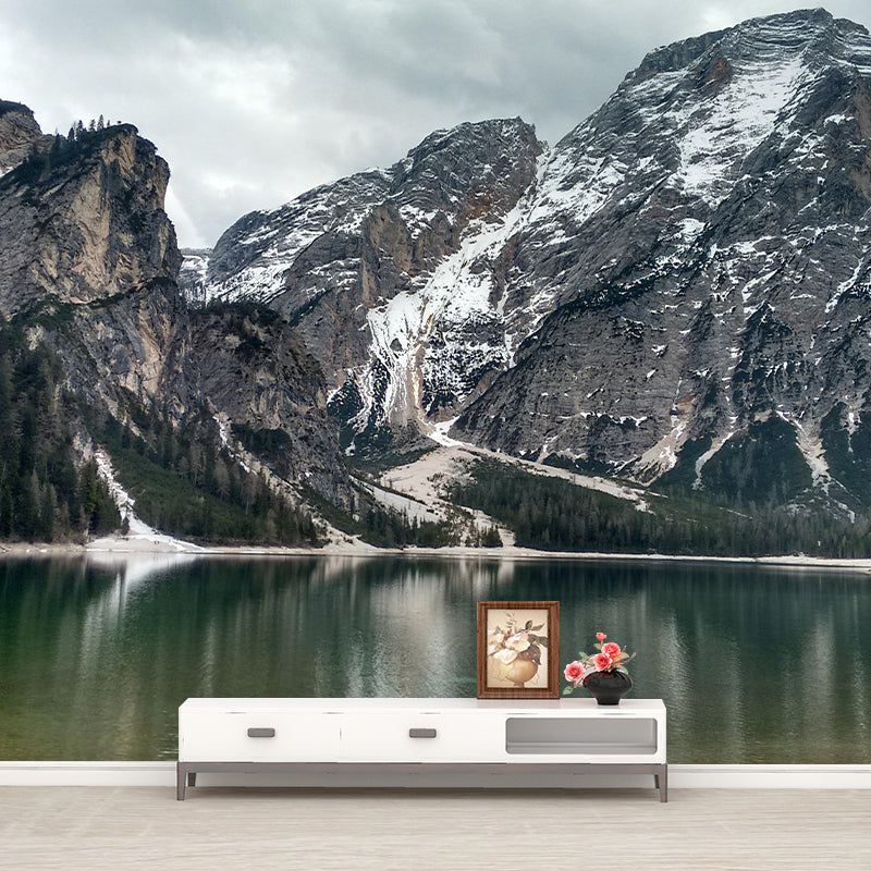 Scene Sky Mountain Wall Mural Wallpaper Photography Mildew Resistant Wall Art