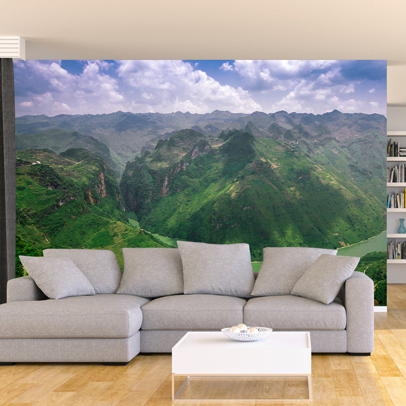 Wall Mural Style Mountain Wall Mural Wallpaper Photography Mildew Resistant