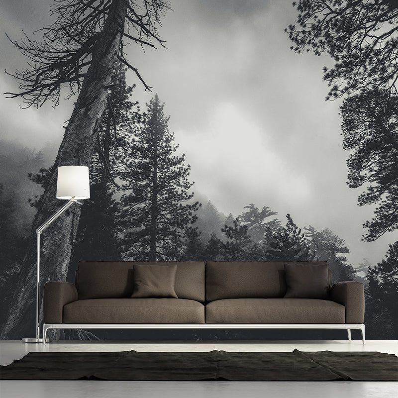 Vivid Scene Style Forest Wall Mural Wallpaper Photography Mildew Resistant for Decoration