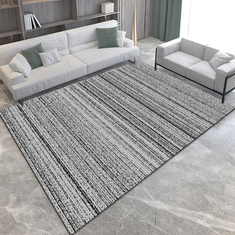 Dark Green Modern Rug Polyester Graphic Indoor Rug Stain Resistant Rug for Home Decor