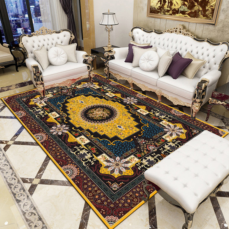 Sapphire Modern Rug Polyester Classic Rug Stain Resistant Rug for Living Room