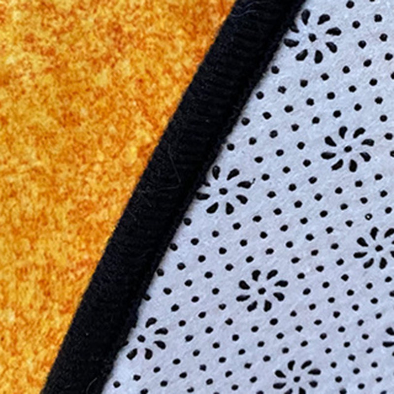 Light Brown Simple Rug Polyester Line Rug Stain Resistant Rug for Living Room