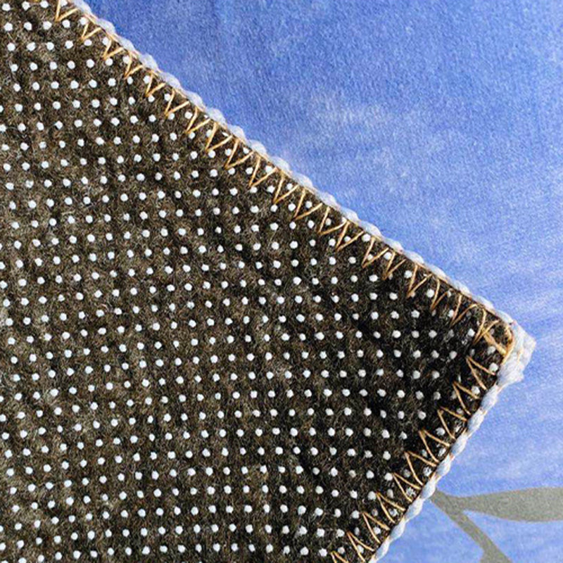 Grey Modern Rug Polyester Line Rug Non-Slip Backing Rug for Home Decoration