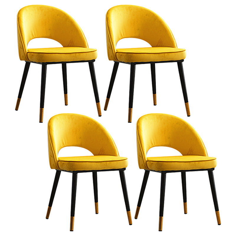Silla de comedor interior contemporánea Silla lateral con respaldo abierto para Brasserie