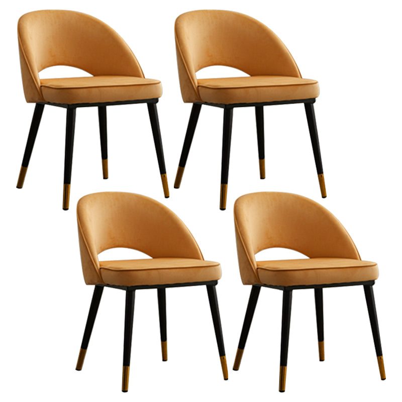 Silla de comedor interior contemporánea Silla lateral con respaldo abierto para Brasserie