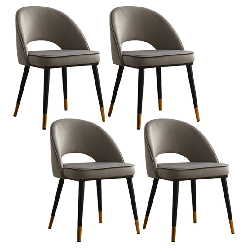 Silla de comedor interior contemporánea Silla lateral con respaldo abierto para Brasserie