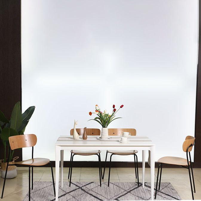 Silla industrial sin brazos para interiores y exteriores, silla de comedor con respaldo abierto de metal