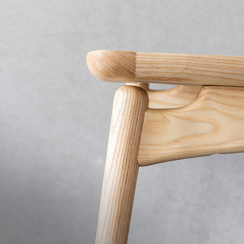 Silla de comedor de madera tradicional, silla sin brazos, silla de comedor de mimbre para uso en restaurantes