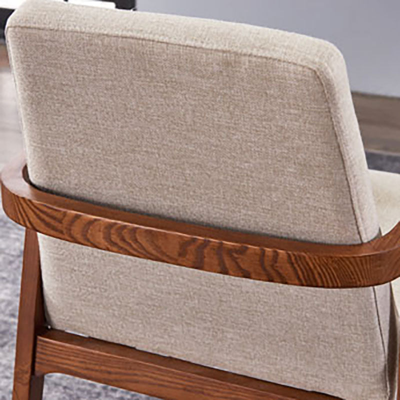 Silla de comedor de madera tradicional para uso doméstico Silla acolchada con respaldo sólido con brazo