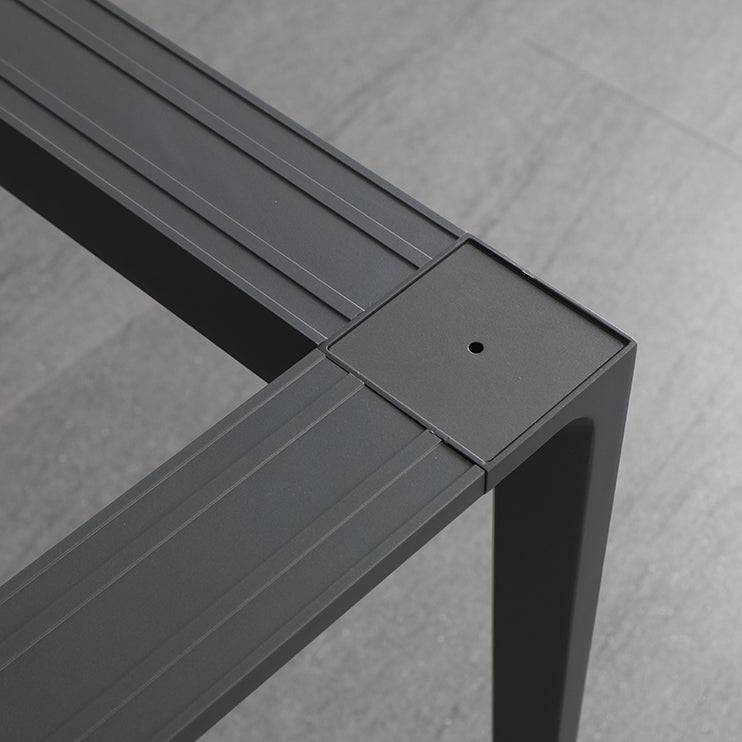 1/4/5/6/7 PCS Ensemble de restauration moderne en métal avec ensemble de dinet de table rectangle