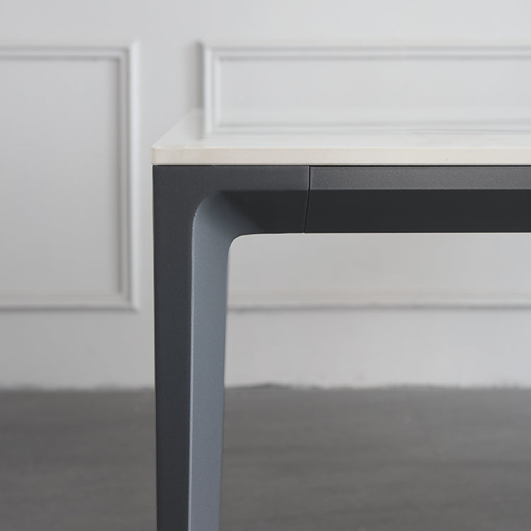 1/4/5/6/7 PCS Ensemble de restauration moderne en métal avec ensemble de dinet de table rectangle