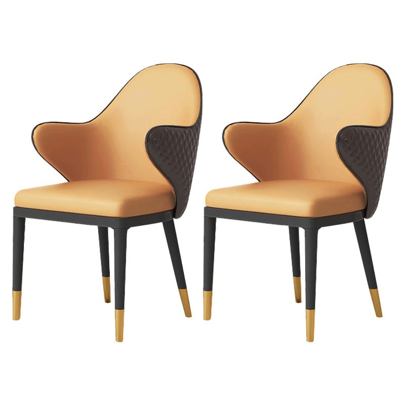 1/2/4/5 Pcs Metal Glam Dining Room Set with Round Table and Arm Chairs Dinette Set