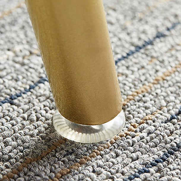 1/4/5/7 Pcs Metal Glam Dining Room Set with Rectangle Table and Leather Chairs Dining Set