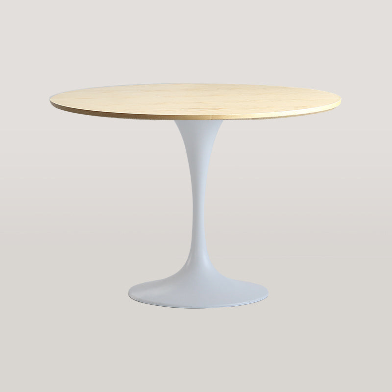 Table à manger ronde moderne en bois Table à manger de cuisine standard avec base en tulipe