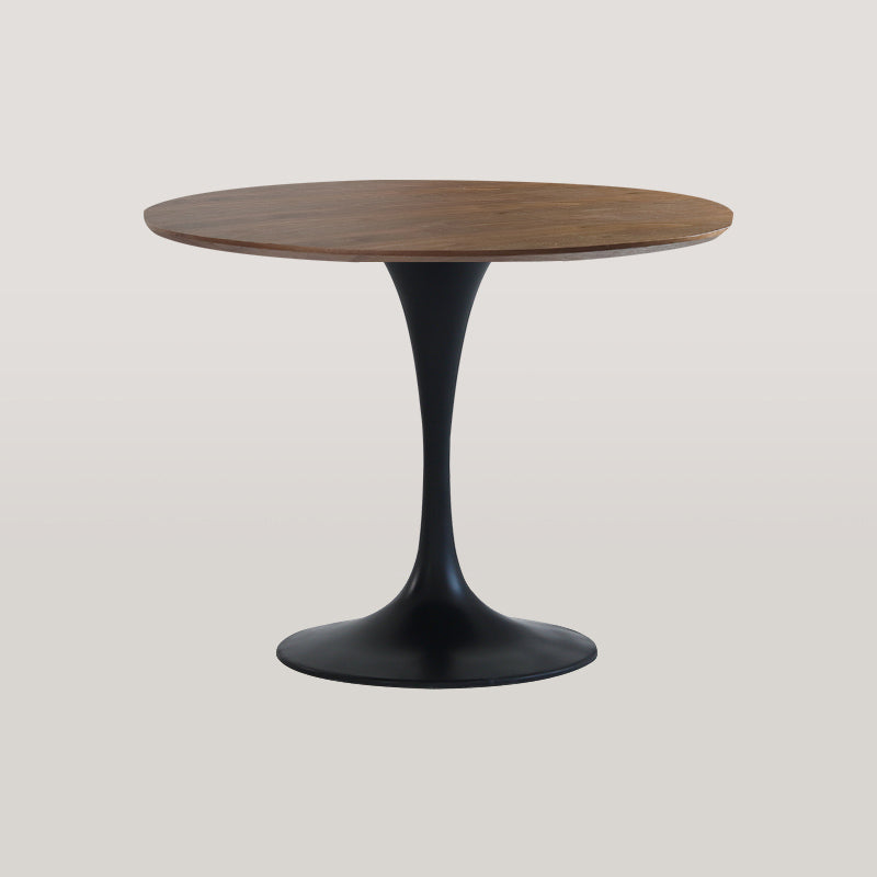 Table à manger ronde moderne en bois Table à manger de cuisine standard avec base en tulipe