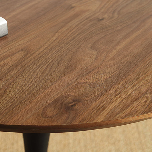 Table à manger ronde moderne en bois Table à manger de cuisine standard avec base en tulipe