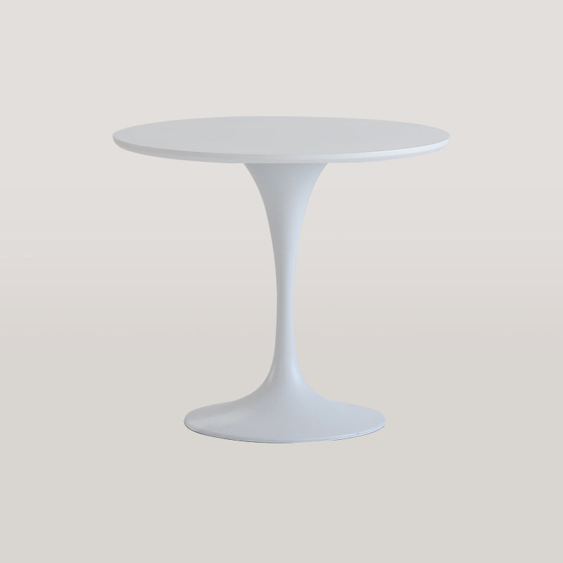 Table à manger ronde moderne en bois Table à manger de cuisine standard avec base en tulipe