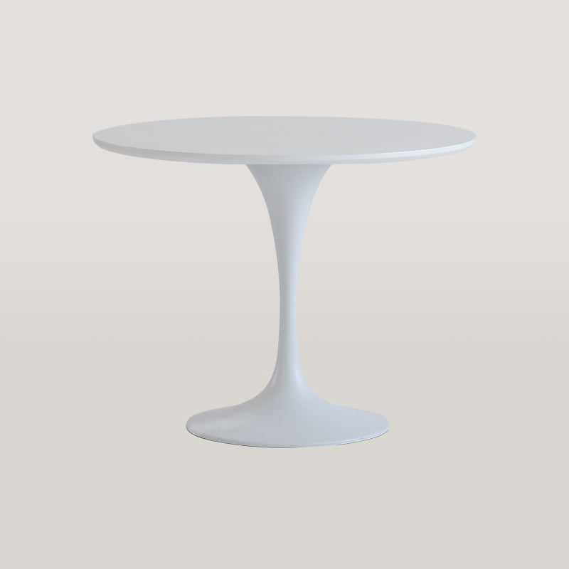 Table à manger ronde moderne en bois Table à manger de cuisine standard avec base en tulipe