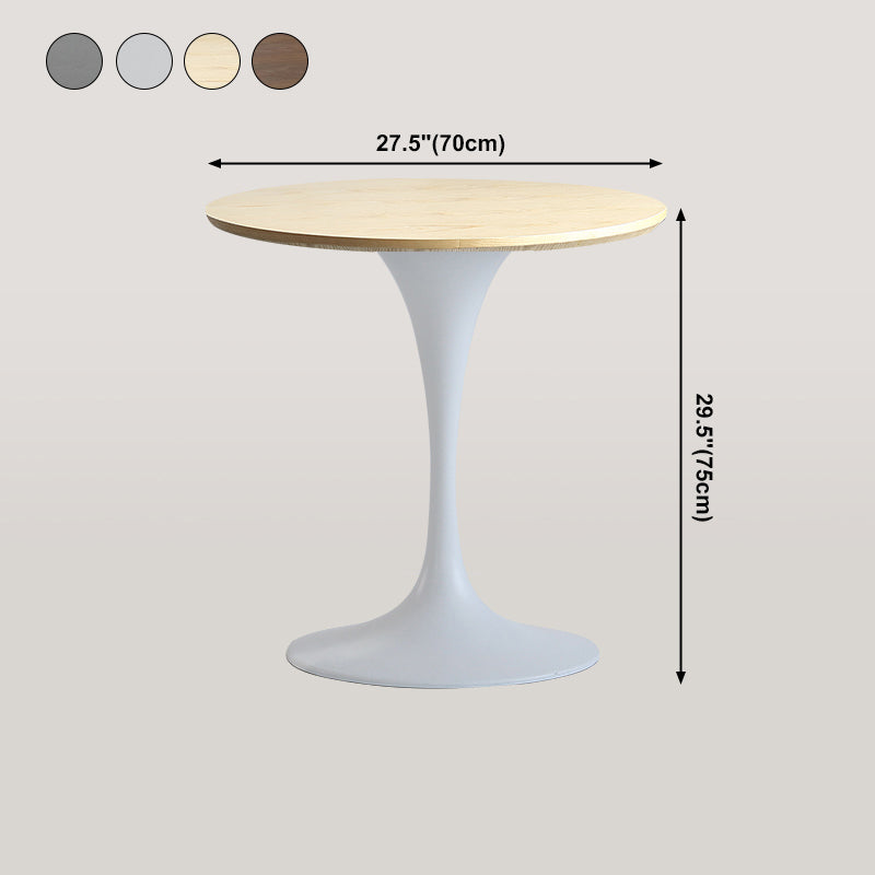 Table à manger ronde moderne en bois Table à manger de cuisine standard avec base en tulipe