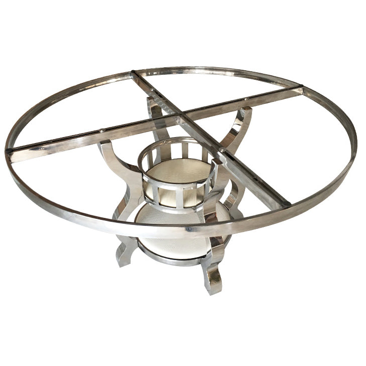 Metal Traditional Luxury Round Dining Table Marble Top Dining Table with Pedestal Base