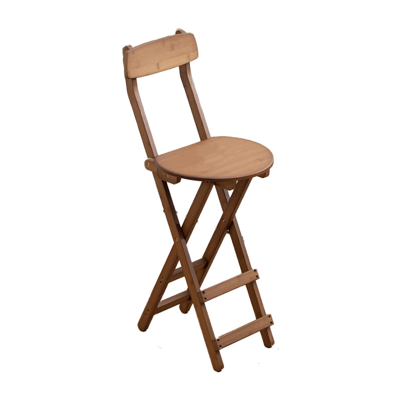 Taburetes de bar de madera sin brazos de estilo nórdico, taburetes de bar plegables, 1 pieza