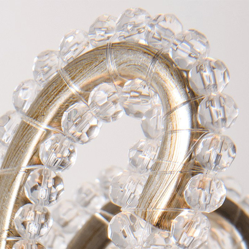 Lustre de style européen Light Crystal Multi-Head Pendants pour le salon