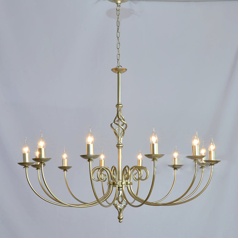 Lustre de style européen Light Multi-Head Candle Pendant Light pour le salon