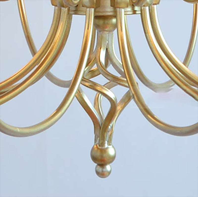 Lustre de style européen Light Multi-Head Candle Pendant Light pour le salon