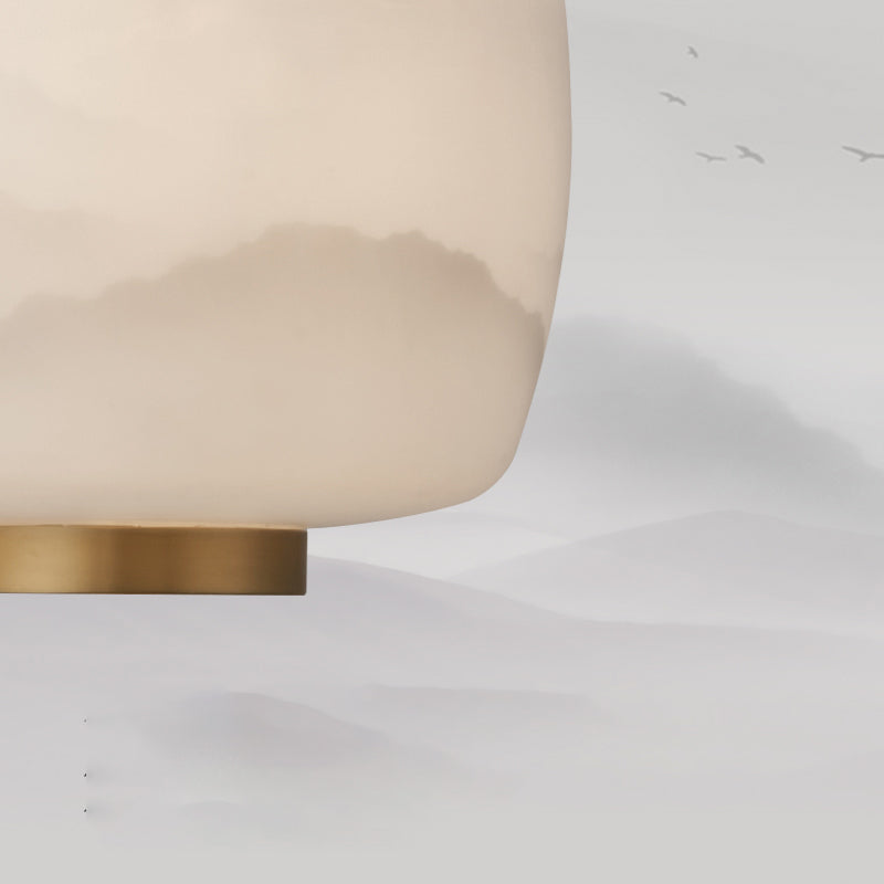 Assayeur d'éclairage pendentif en verre blanc léger en verre blanc clair pour salle à manger