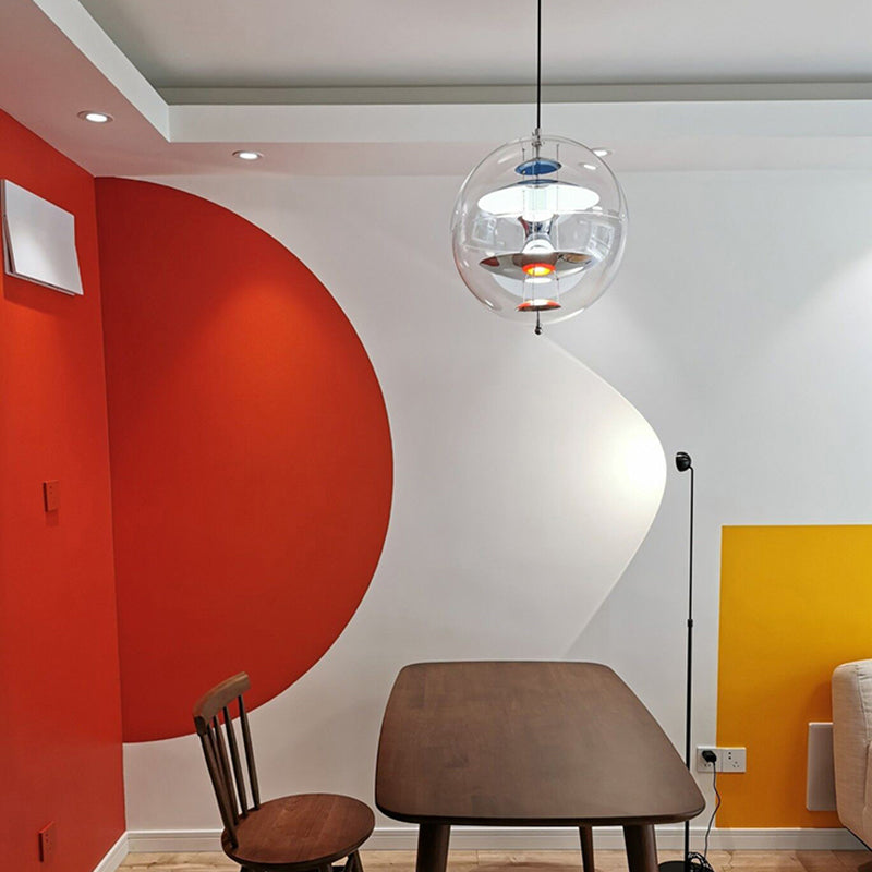 Lumière suspendue contemporaine Clear acrylique Shade Pending Lighting