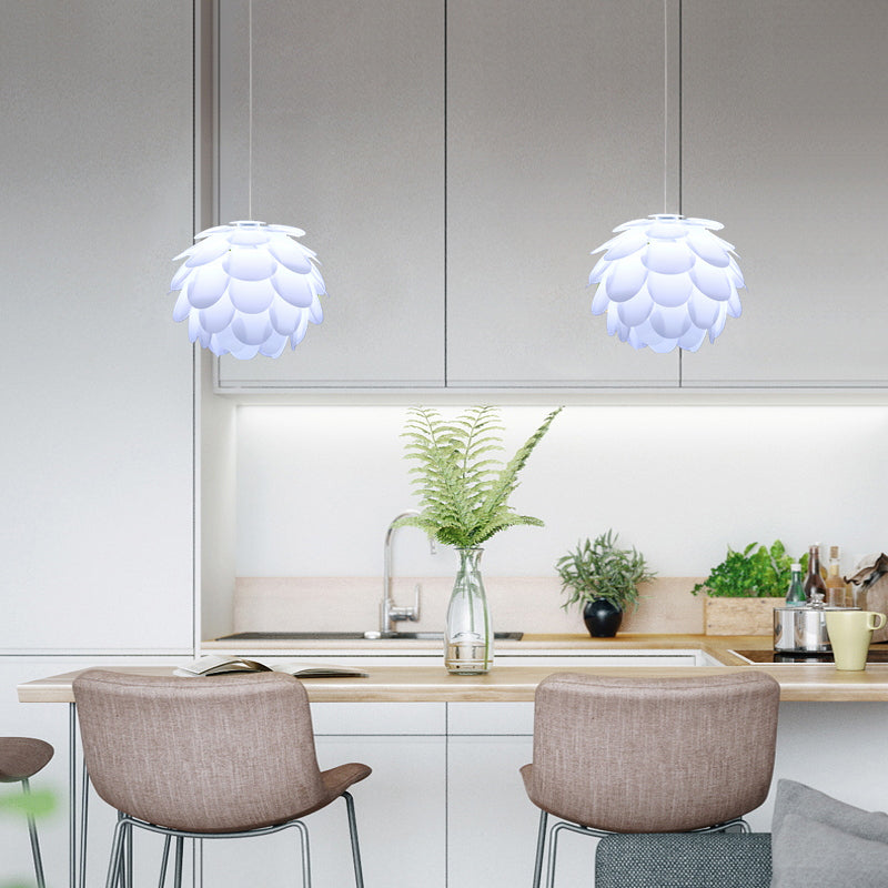 Luminaire pendentif en plastique moderne des luminaires suspendus pour la salle à manger