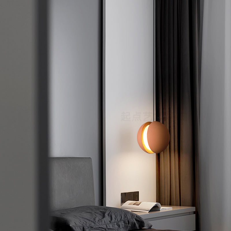 Lampe suspendue en forme de boule de ciment lampe suspendue rousset de style nordique pour chambre à coucher
