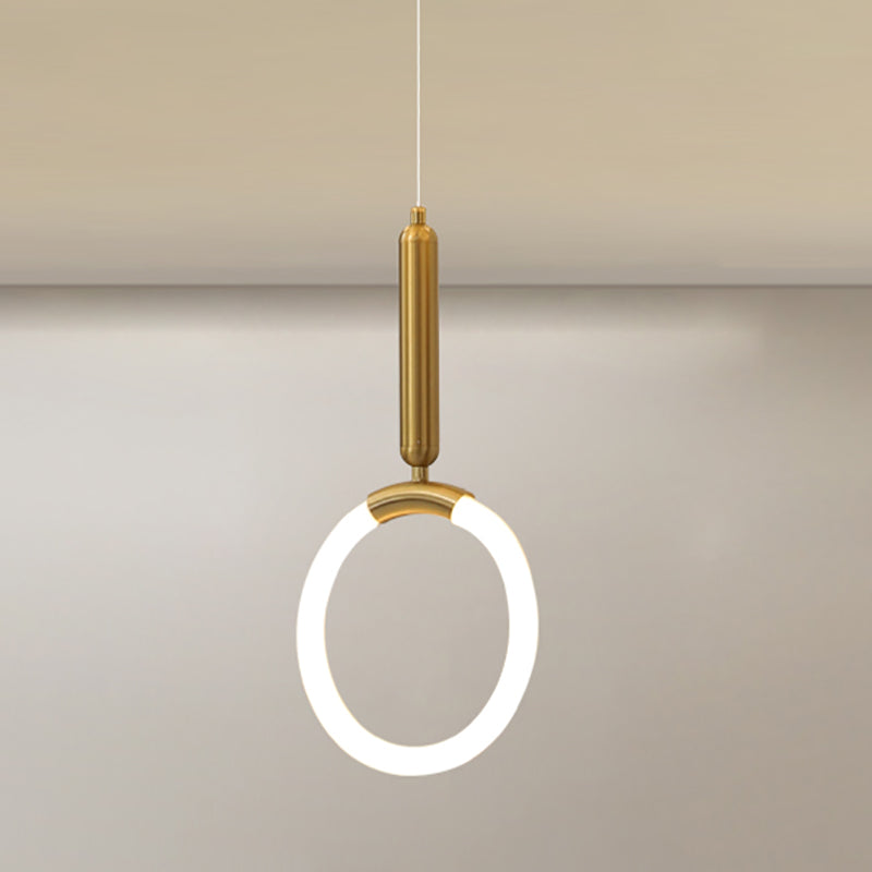 Acrylschleife Anhängerlampe minimalistische Gold LED HABELEGTE LEGEGESTELLTE FÜR SCHLAD
