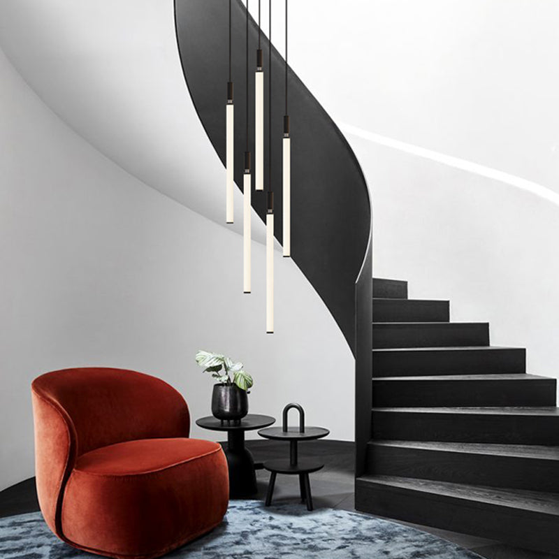 Lampe à pentence verticale en forme de bar