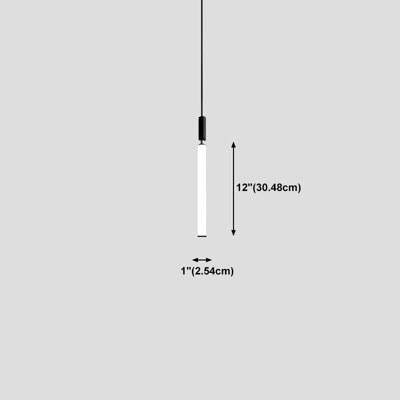 Lampe à pentence verticale en forme de bar