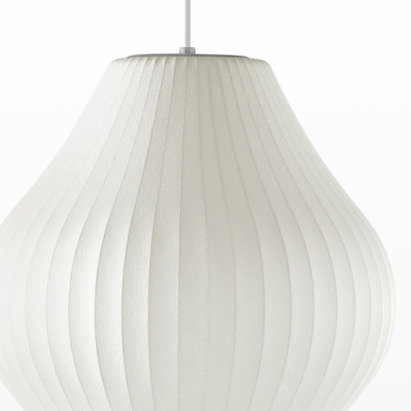 Tambour de taille en soie lampe suspendue à la lampe moderne 1 lampe à la lumière blanche Lumière pour salle à manger