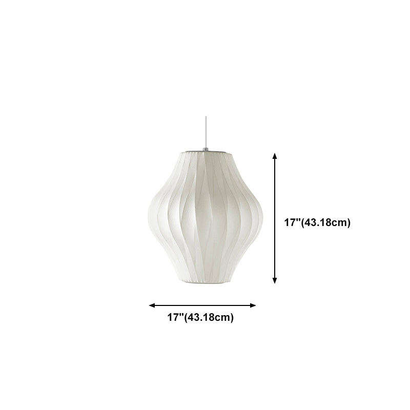 Tambour de taille en soie lampe suspendue à la lampe moderne 1 lampe à la lumière blanche Lumière pour salle à manger