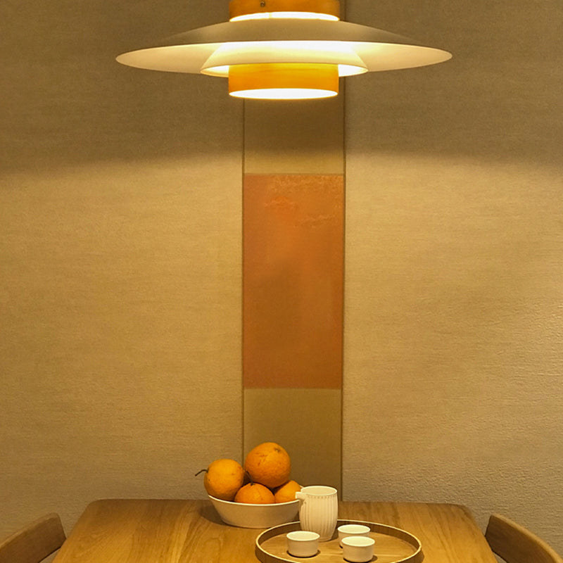 Pendre en métal contemporain Aménagement d'éclairage suspendu simple pour salle à manger