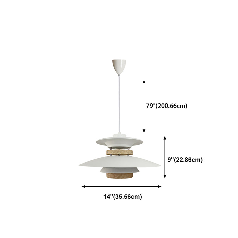 Pendre en métal contemporain Aménagement d'éclairage suspendu simple pour salle à manger